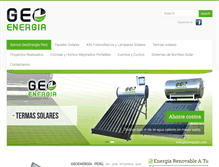 Tablet Screenshot of geoenergiaperu.com